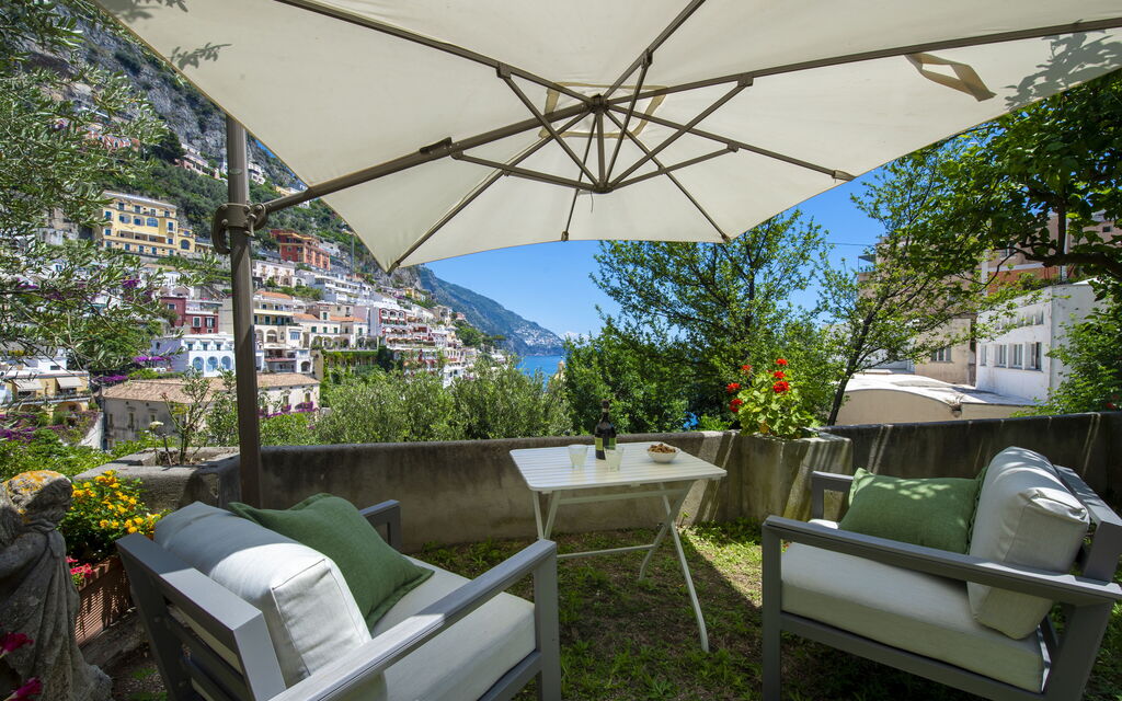 Villa Deli, In Positano, Sea View, Ac: villa-deli-positano-villa-landscape-armchairs
