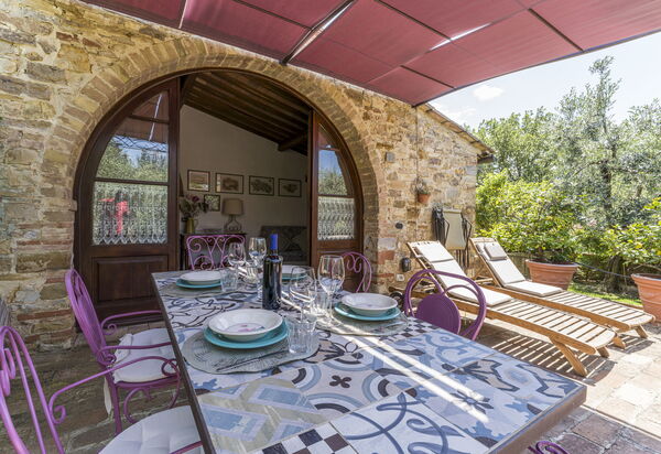 Casa Anita - Castellina In Chianti - Granaio, Toscana: Amenities, Autumn, Balcony / Terrace / Patio, Building Exterior, Spring, Summer