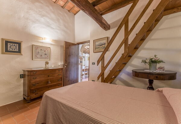 Casa Anita - Castellina In Chianti - Granaio, Toscana: Amenities, Autumn, Bedroom, Room Detail, Spring, Summer