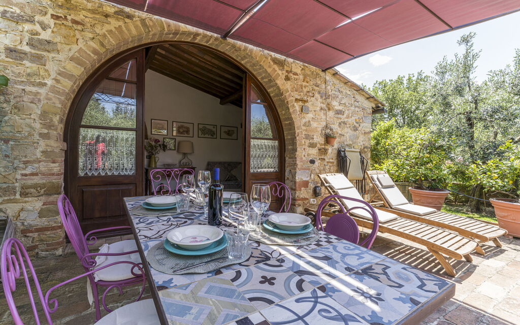Casa Anita - Castellina In Chianti - Granaio, Toscana: Autunno, Balcone / Terrazza / Patio, Caratteristiche, Estate, Esterni, Primavera