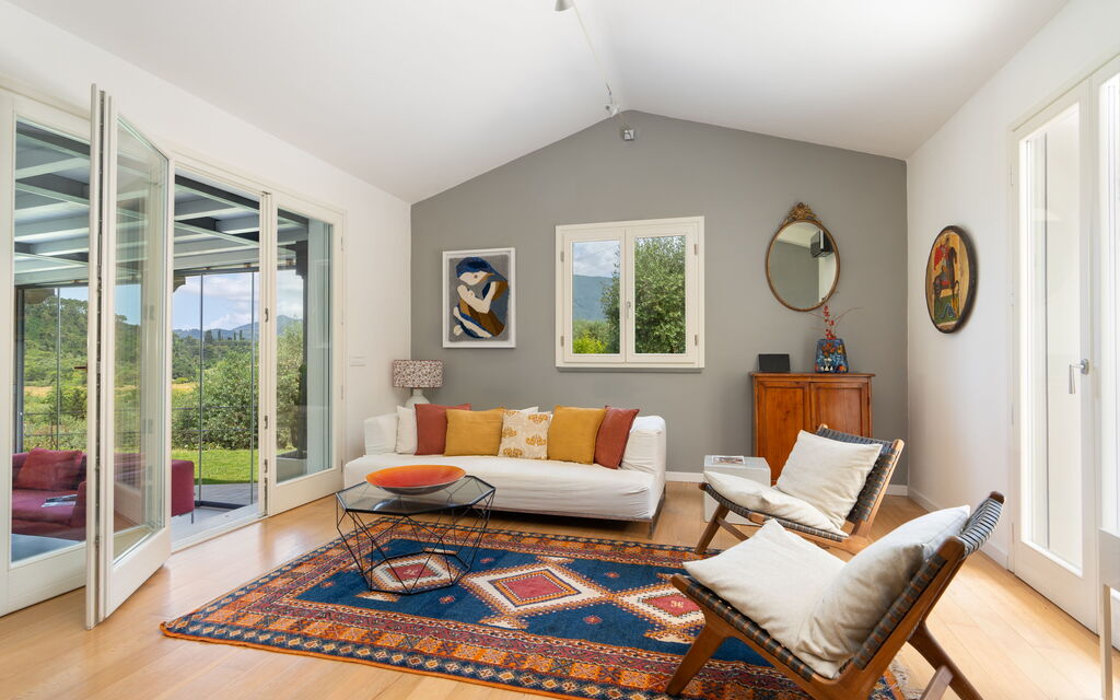 Luxury Green Marignana Villa, Versilia, Pool, Ac, Sauna: Autumn, Living Room, Spring, Summer