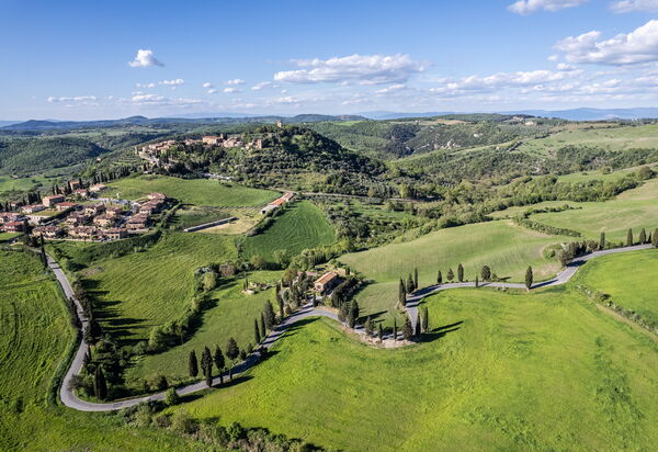 Monticchiello Apartment With Garden, Wifi, Pienza, Siena: Autumn, Building Exterior, Scenic View, Spring, Summer, Winter