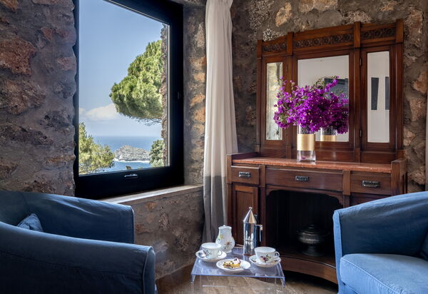 Argentarola House, Porto Santo Stefano, Seaview And Pool: Autumn, Living Room, Spring, Summer