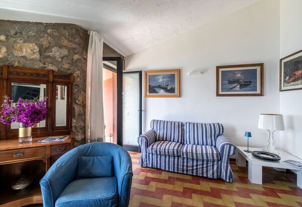 Argentarola House, Porto Santo Stefano, Seaview And Pool: Autumn, Living Room, Spring, Summer
