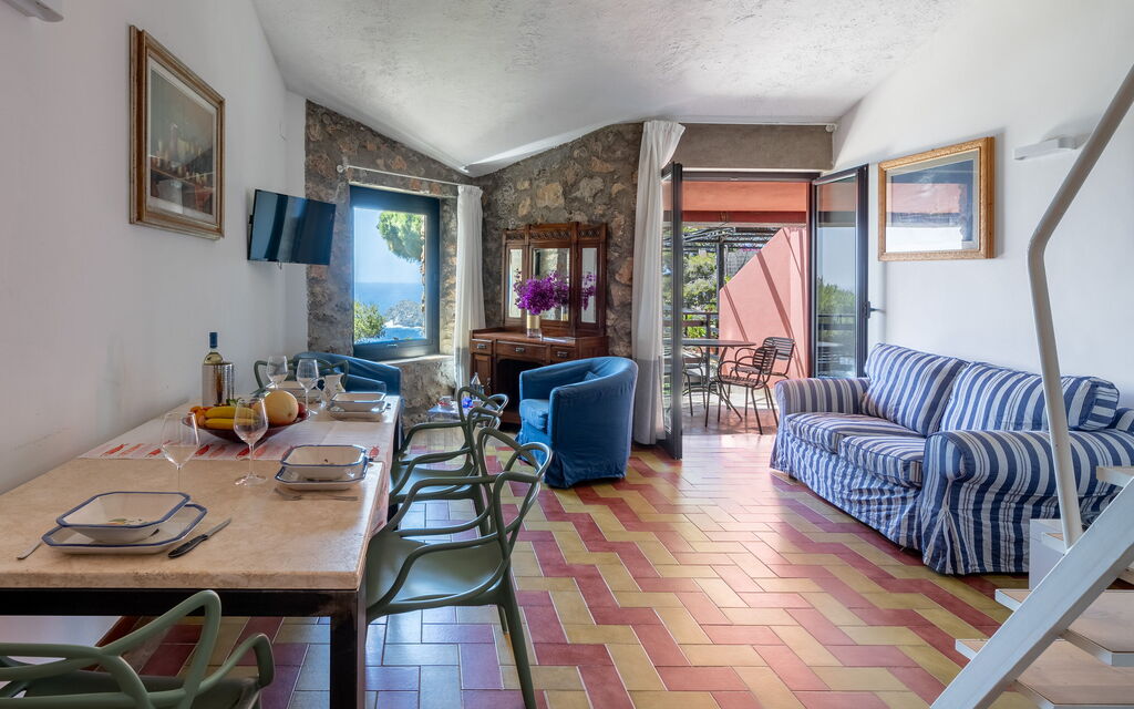 Argentarola House, Porto Santo Stefano, Seaview And Pool: Autumn, Living Room, Spring, Summer