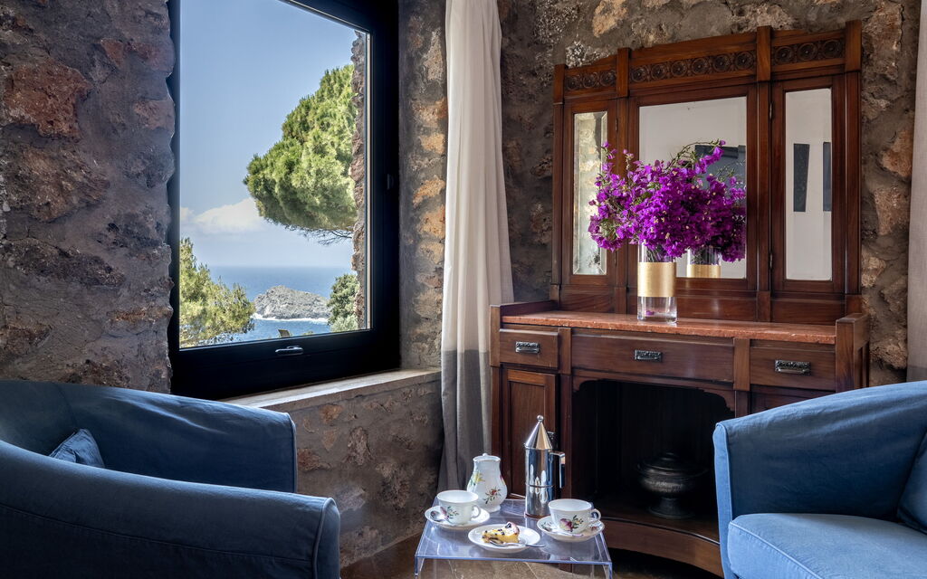 Argentarola House, Porto Santo Stefano, Seaview And Pool: Autumn, Living Room, Spring, Summer