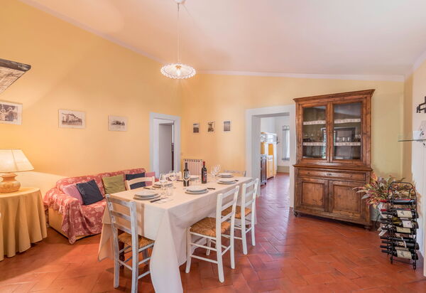 Orcia Panoramic View With Pool: Autumn, Dining Room, Living Room, Spring, Summer