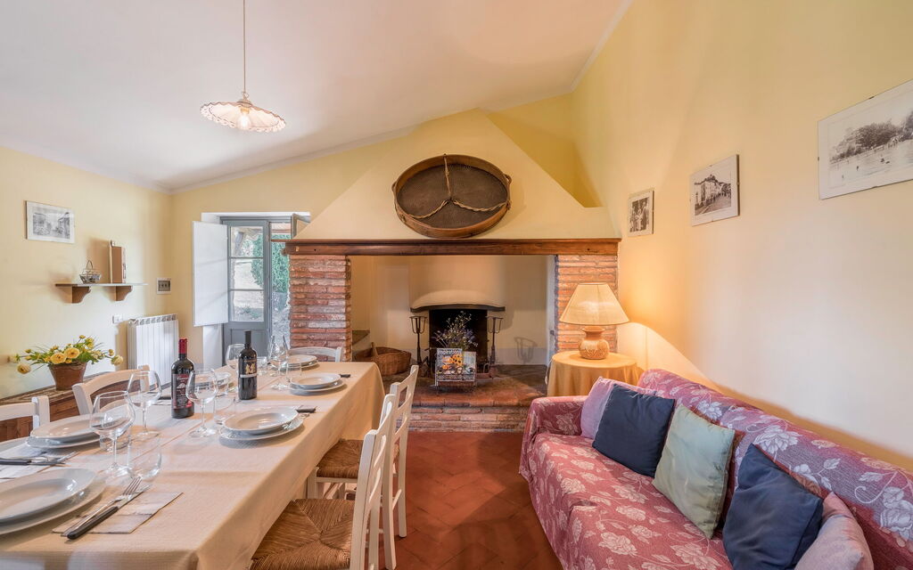 Orcia Panoramic View With Pool: Autunno, Estate, Primavera, Sala da pranzo, Soggiorno