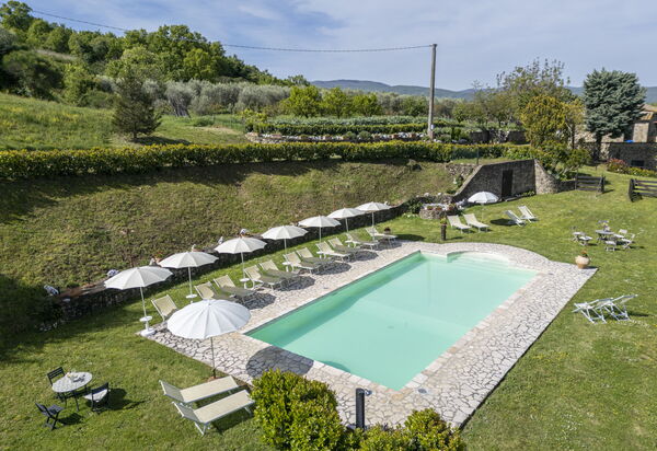 Podere Marcigliana - Radicondoli - Siena, Toscana: Autunno, Estate, Piscina, Primavera