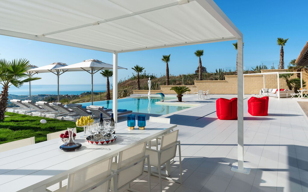 Villa Agrigenta - Ribera, Sicilia: all'aperto, Autunno, Balcone / Terrazza / Patio, Estate, Esterni, Piscina, Primavera, Vista Panoramica