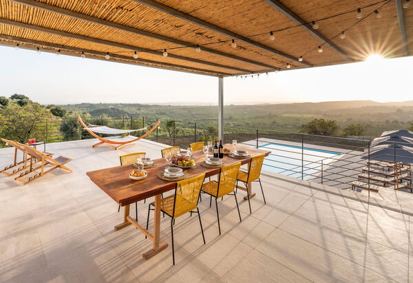 Casa Bianca - Noto, Sicilia: all'aperto, Autunno, Balcone / Terrazza / Patio, Estate, Esterni, Piscina, Primavera, Vista Panoramica
