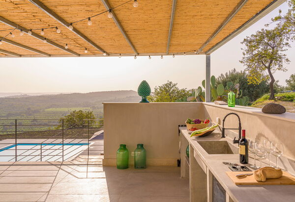 Casa Bianca - Noto, Sicilia: all'aperto, Autunno, Balcone / Terrazza / Patio, Estate, Esterni, Piscina, Primavera, Vista Panoramica