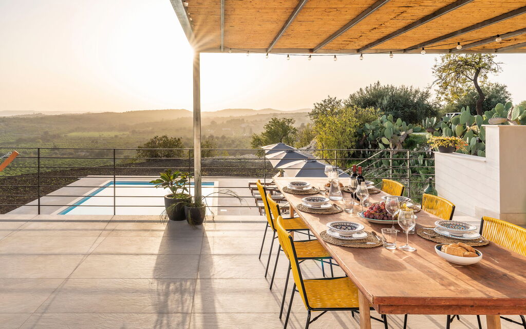 Casa Bianca - Noto, Sicilia: Autumn, Balcony / Terrace / Patio, Building Exterior, Outdoor, Pool, Scenic View, Spring, Summer