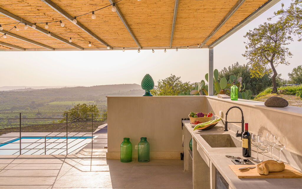 Casa Bianca - Noto, Sicilia: Autumn, Balcony / Terrace / Patio, Building Exterior, Outdoor, Pool, Scenic View, Spring, Summer