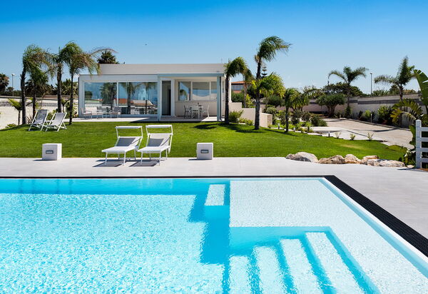 Casa Biancoverde - Marsala, Sicilia: all'aperto, Autunno, Balcone / Terrazza / Patio, Estate, Esterni, Giardino, Piscina, Primavera