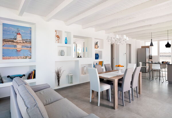 Casa Biancoverde - Marsala, Sicilia: Autunno, Estate, Primavera, Sala da pranzo, Soggiorno