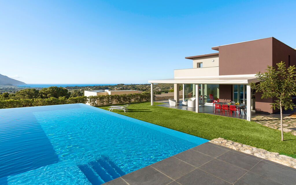 Villa Cinema - Castellammare Del Golfo, Sicilia: all'aperto, Autunno, Estate, Esterni, Giardino, Piscina, Primavera, Vista Panoramica