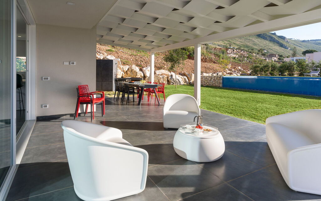 Villa Cinema - Castellammare Del Golfo, Sicilia: Autunno, Balcone / Terrazza / Patio, Estate, Giardino, Primavera, Vista Panoramica