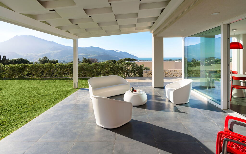 Villa Cinema - Castellammare Del Golfo, Sicilia: Autunno, Balcone / Terrazza / Patio, Estate, Giardino, Primavera, Vista Panoramica
