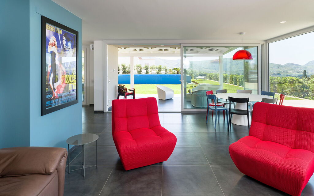 Villa Cinema - Castellammare Del Golfo, Sicilia: Autunno, Estate, Primavera, Sala da pranzo, Soggiorno