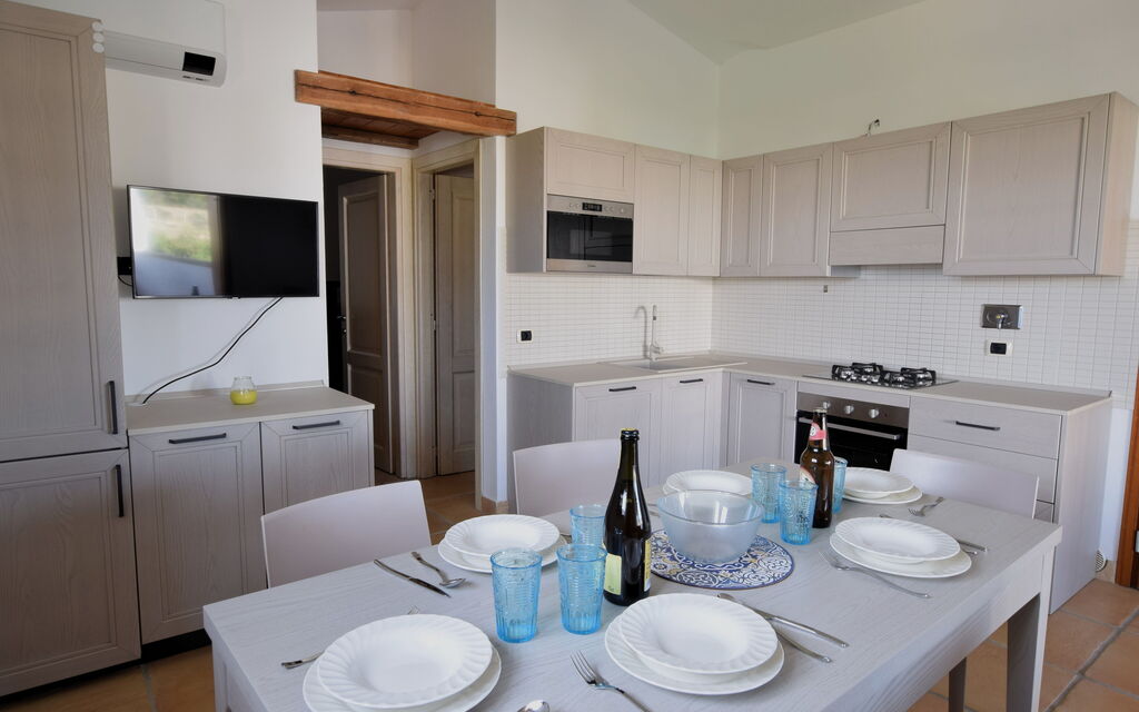 Luisa Apartment In Budoni, Shared Pool: Autumn, Kitchen, Living Room, Spring, Summer