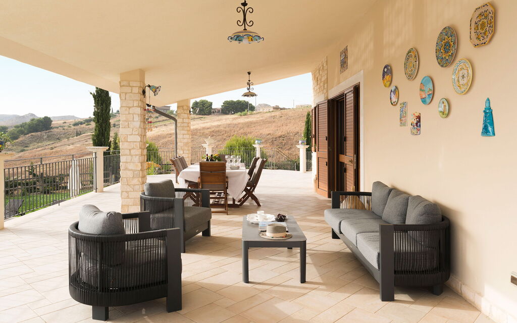 Villa Vistamare - Montallegro, Sicilia: Activities, Autumn, Balcony / Terrace / Patio, Building Exterior, Outdoor, Scenic View, Spring, Summer