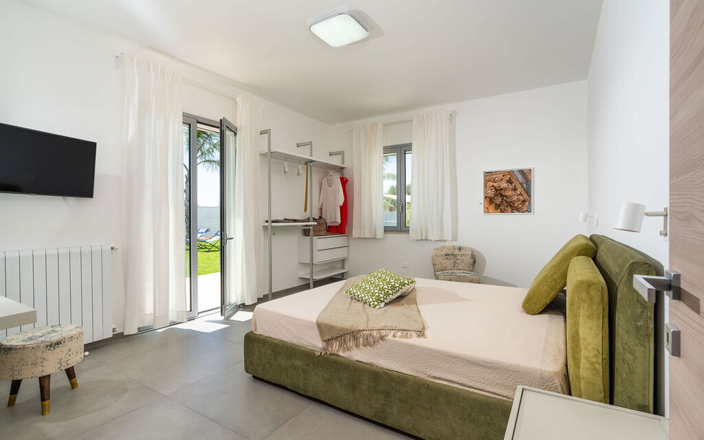 Villa Le Palme - Noto, Sicilia: Autunno, Balcone / Terrazza / Patio, Camera da letto, Estate, Giardino, Primavera