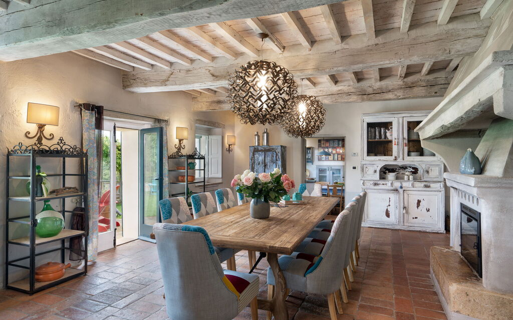 Casale Collina Verde - San Casciano Dei Bagni, Toscana: Autunno, Estate, Primavera, Sala da pranzo