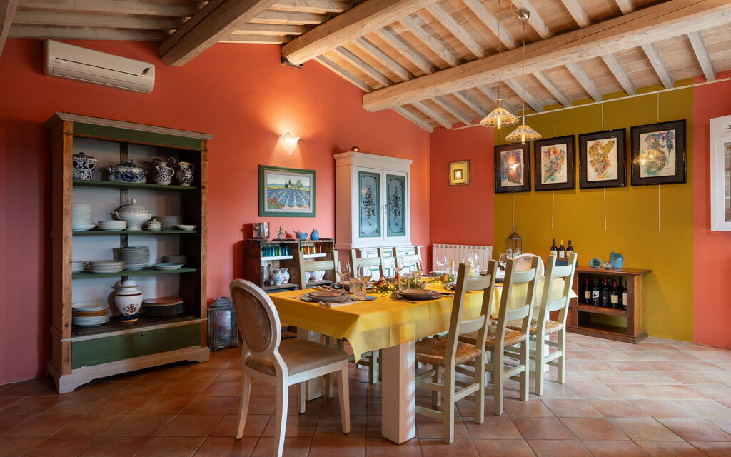 Casale Collina Verde - San Casciano Dei Bagni, Toscana: Autunno, Estate, Primavera, Sala da pranzo