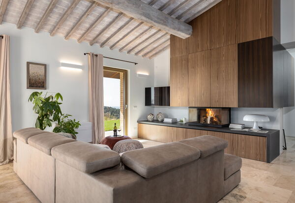Villa Velari In Volterra With Private Pool, Ac: Autunno, Inverno, Primavera, Soggiorno