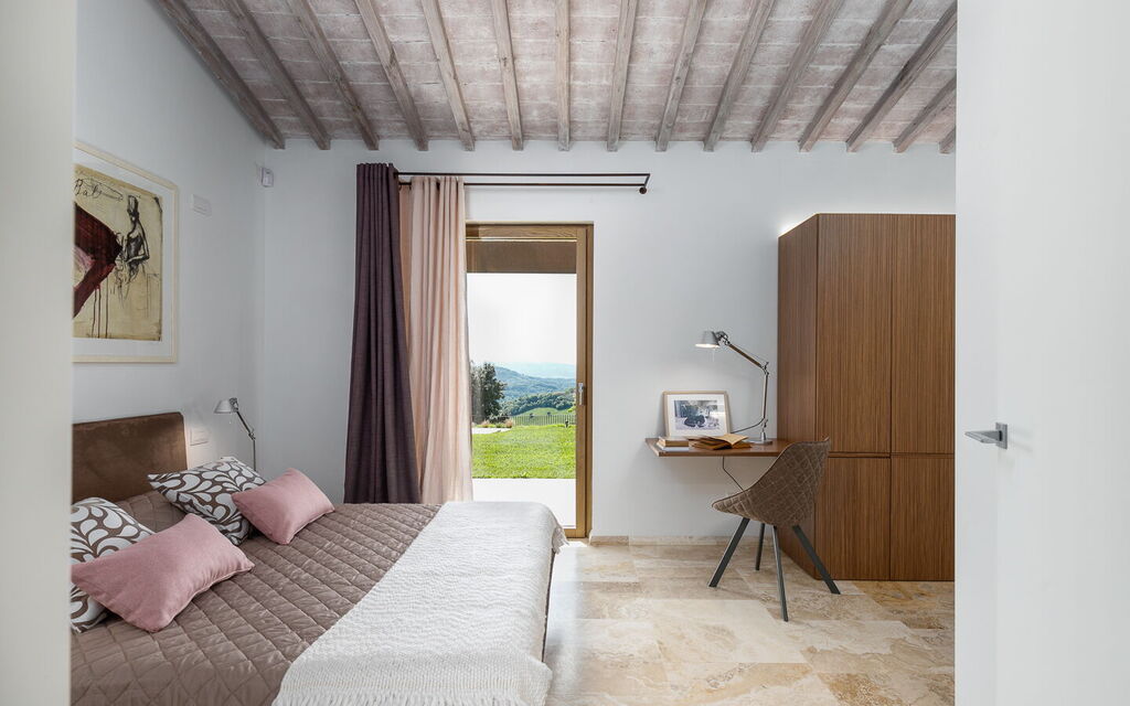 Villa Velari In Volterra With Private Pool, Ac: Autunno, Camera da letto, Inverno, Primavera