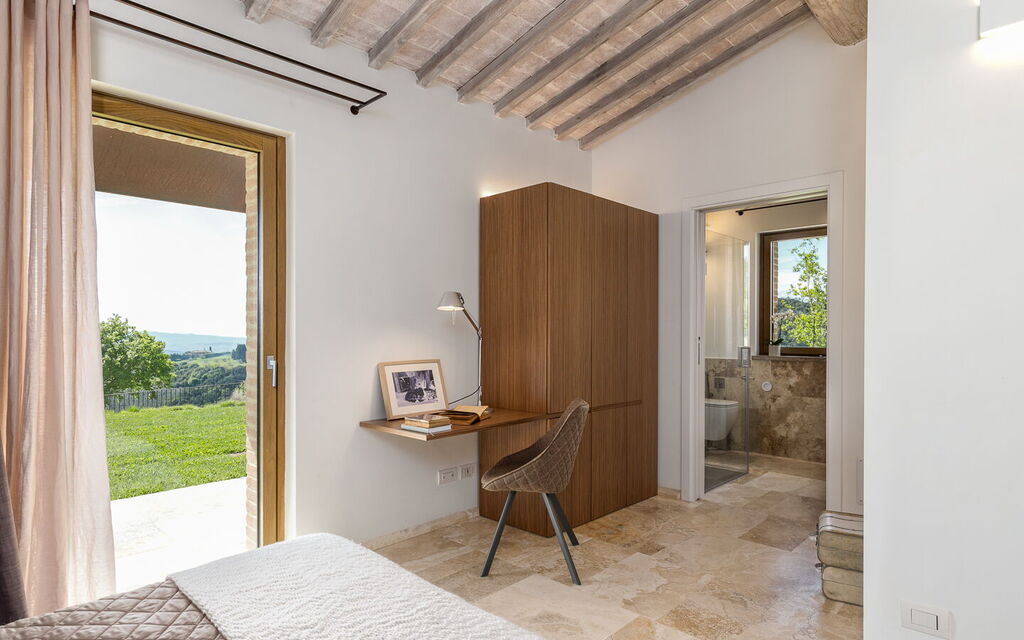Villa Velari In Volterra With Private Pool, Ac: Autunno, Camera da letto, Inverno, Primavera