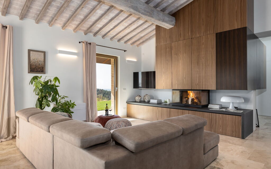 Villa Velari In Volterra With Private Pool, Ac: Autunno, Inverno, Primavera, Soggiorno