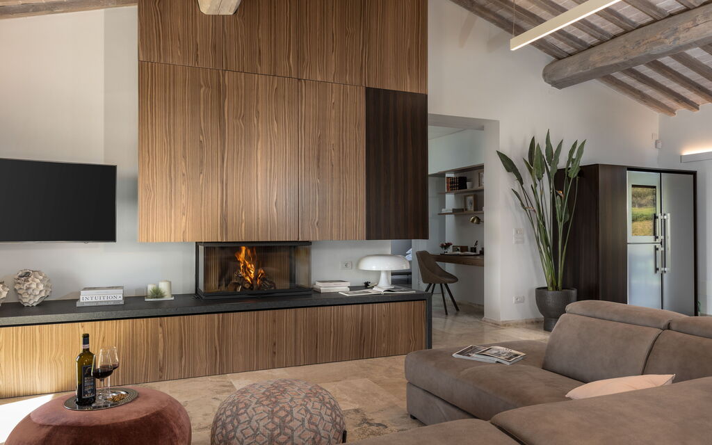 Villa Velari In Volterra With Private Pool, Ac: Autunno, Inverno, Primavera, Soggiorno