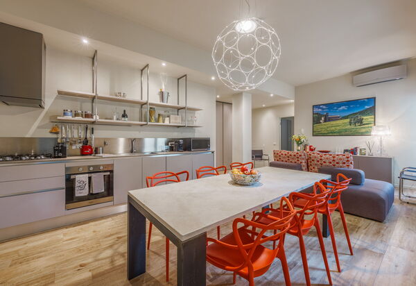 Lucy Florence Charming Modern Apartment Near Piazza Della Libertà: Autumn, Kitchen, Living Room, Spring, Summer