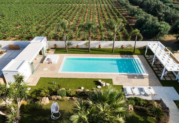 Casa Ocra - Misiliscemi, Sicilia: Autumn, Balcony / Terrace / Patio, Building Exterior, Garden, Outdoor, Pool, Spring, Summer