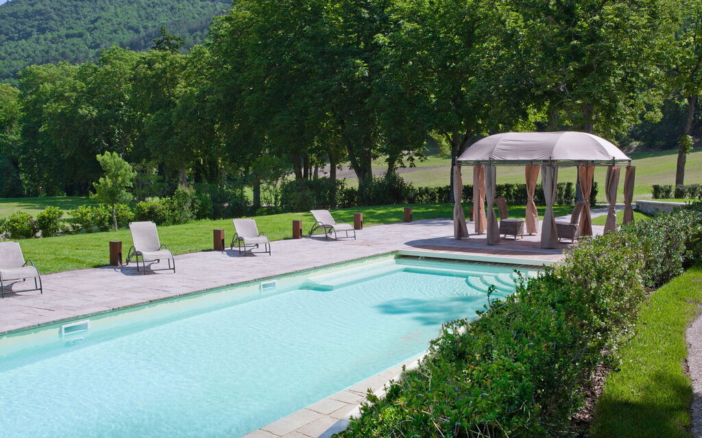 Villa Pietraverde - Gubbio, Umbria: all'aperto, Autunno, Balcone / Terrazza / Patio, Estate, Esterni, Giardino, Piscina, Primavera